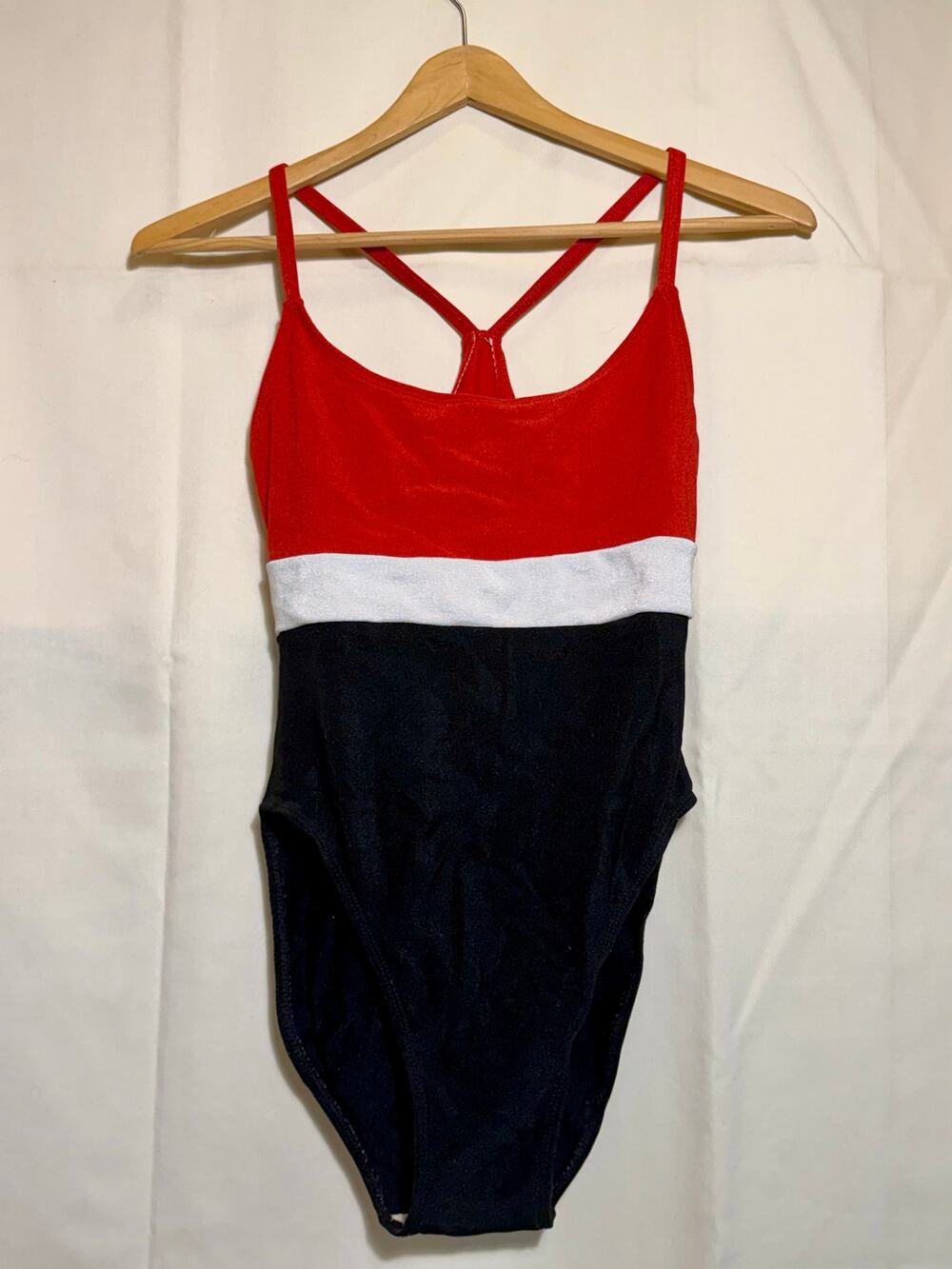 Pro Spirit Black, White, And Red Swimsuit Woman’s Size 7/8.